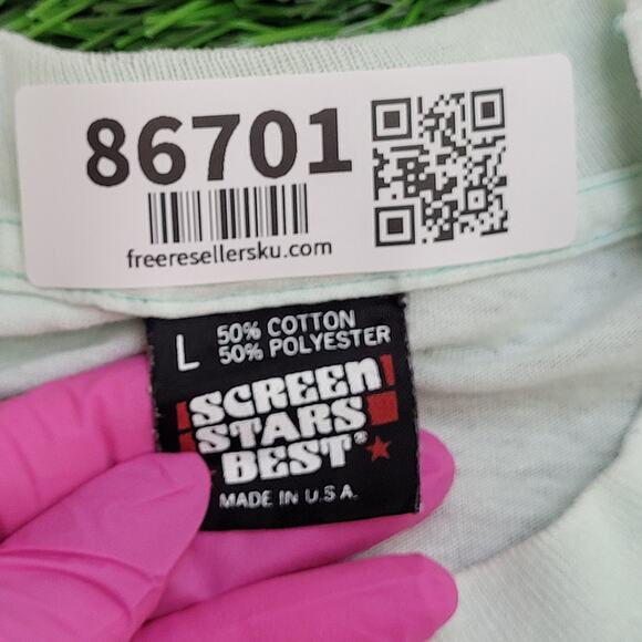 Vintage 80s University-of California Shirt Medium 19x27 Blue - Picture 7 of 16